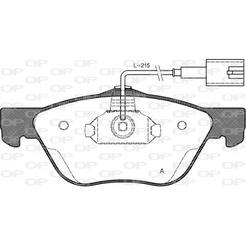 BRAKE PADS OPEN PARTS 1PCS 