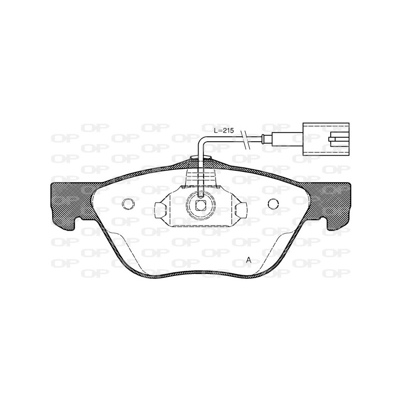 BRAKE PADS OPEN PARTS 1PCS 