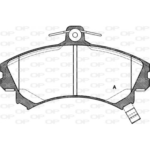 BRAKE PADS OPEN PARTS 1PCS 