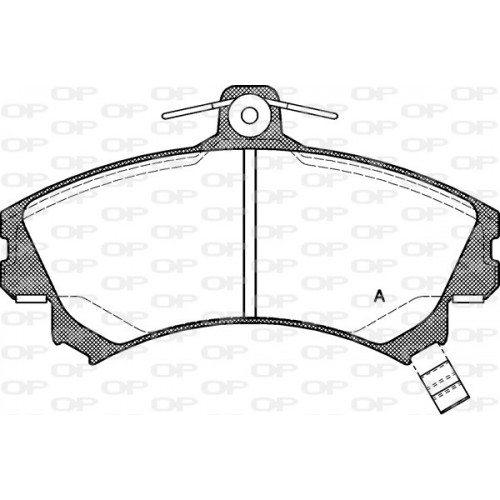 BRAKE PADS OPEN PARTS 1PCS 