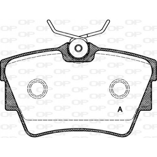 BRAKE PADS OPEN PARTS 1PCS 