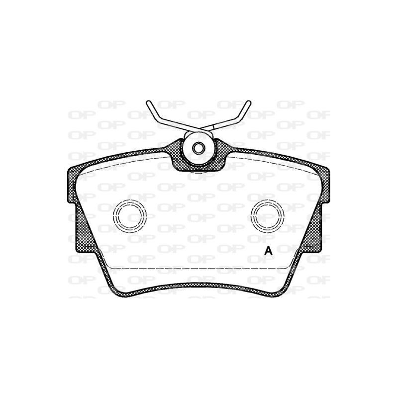 BRAKE PADS OPEN PARTS 1PCS 