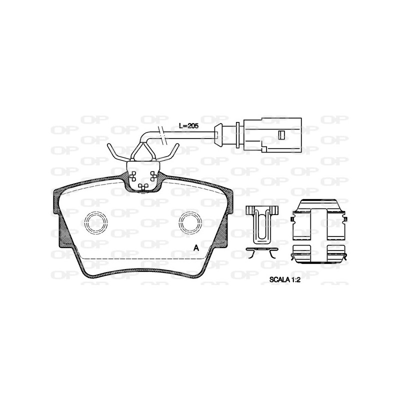 BRAKE PADS OPEN PARTS 1PCS *ESAURIM 