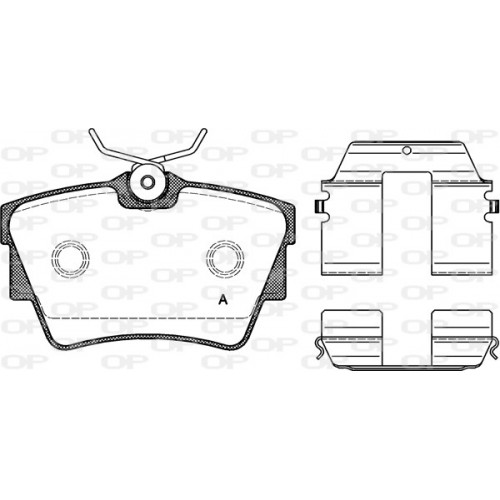 BRAKE PADS OPEN PARTS 1PCS *ESAURIM 