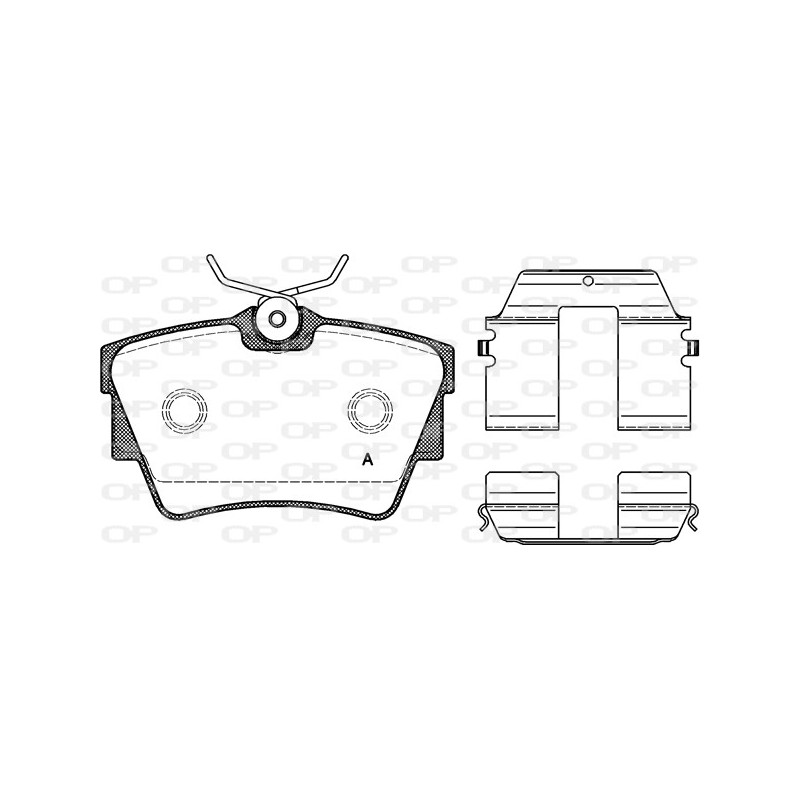 BRAKE PADS OPEN PARTS 1PCS *ESAURIM 