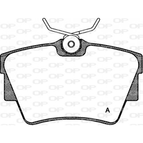 BRAKE PADS OPEN PARTS 1PCS 