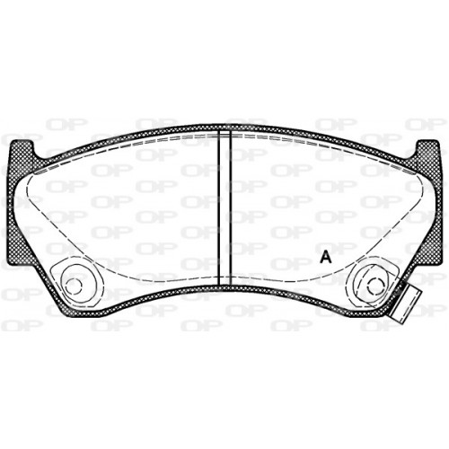 BRAKE PADS OPEN PARTS 1PCS *ESAURIM 