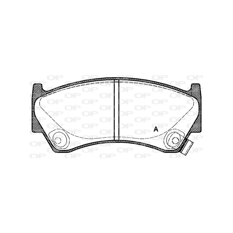 BRAKE PADS OPEN PARTS 1PCS *ESAURIM 