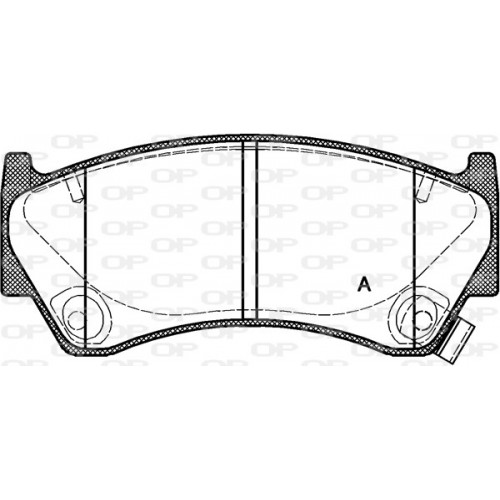 BRAKE PADS OPEN PARTS 1PCS *ESAURIM 