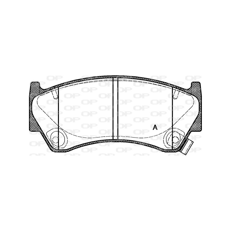 BRAKE PADS OPEN PARTS 1PCS *ESAURIM 