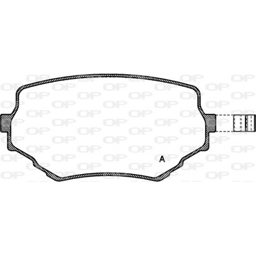 BRAKE PADS OPEN PARTS 1PCS 