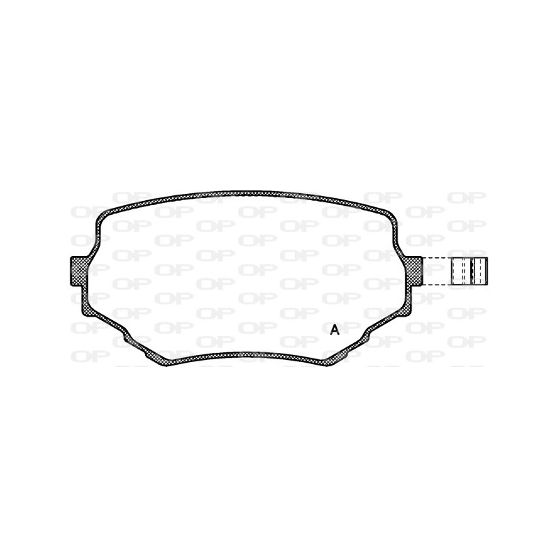 BRAKE PADS OPEN PARTS 1PCS 