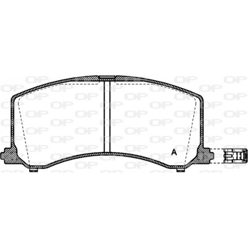 BRAKE PADS OPEN PARTS 1PCS ... 