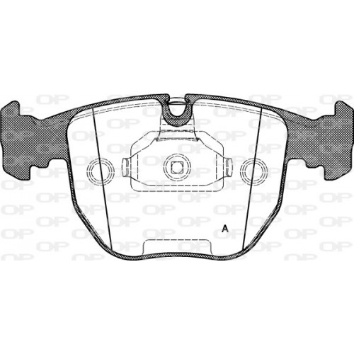 BRAKE PADS OPEN PARTS 1PCS 