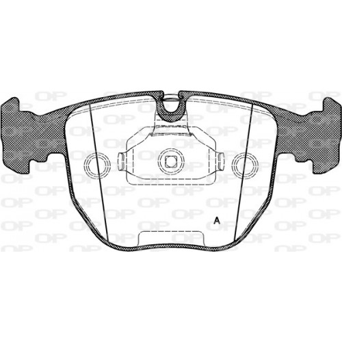 BRAKE PADS OPEN PARTS 1PCS *ESAURIM 