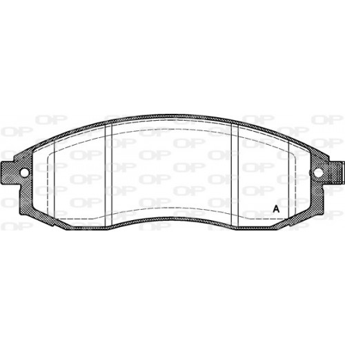 BRAKE PADS OPEN PARTS 1PCS 