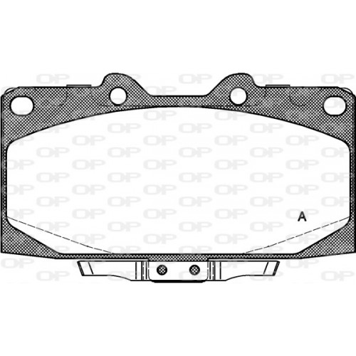 BRAKE PADS OPEN PARTS *ESAURIM 1PCS 