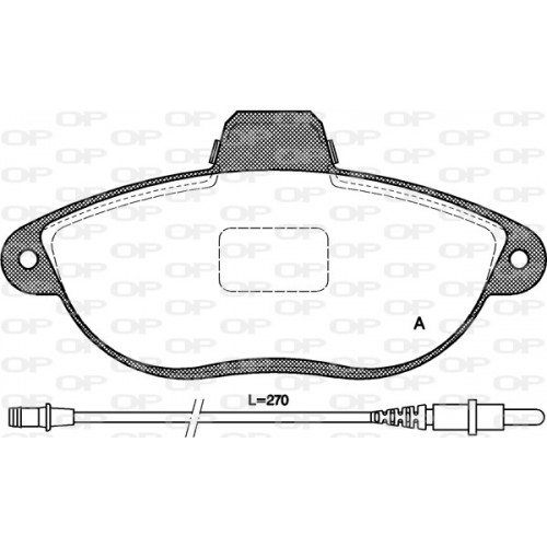 BRAKE PADS OPEN PARTS 1PCS 