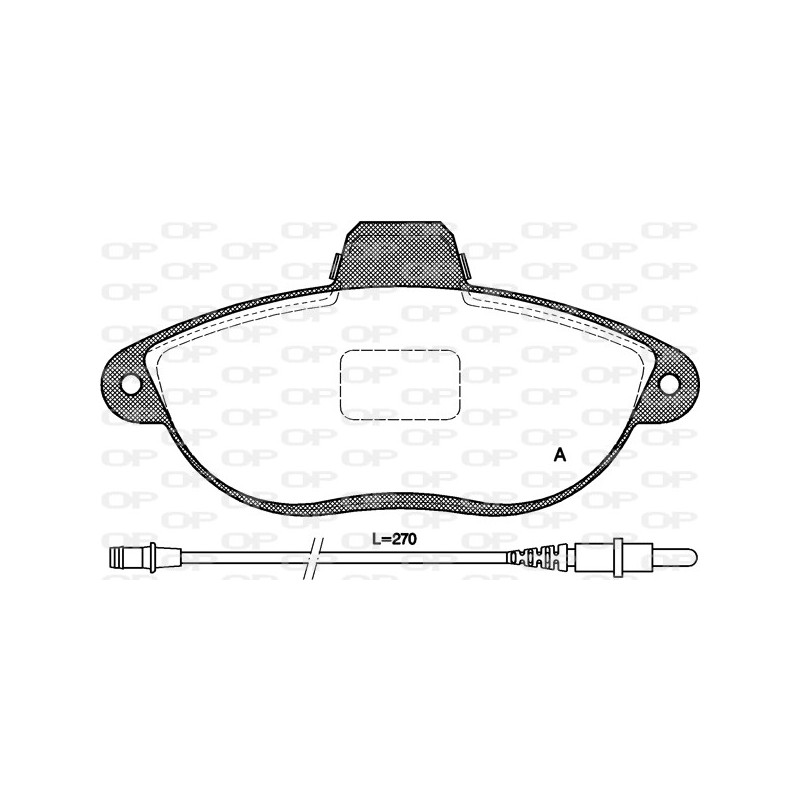 BRAKE PADS OPEN PARTS 1PCS 