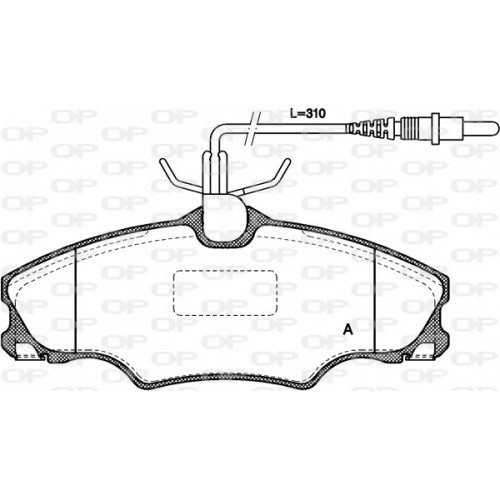 BRAKE PADS OPEN PARTS 1PCS 