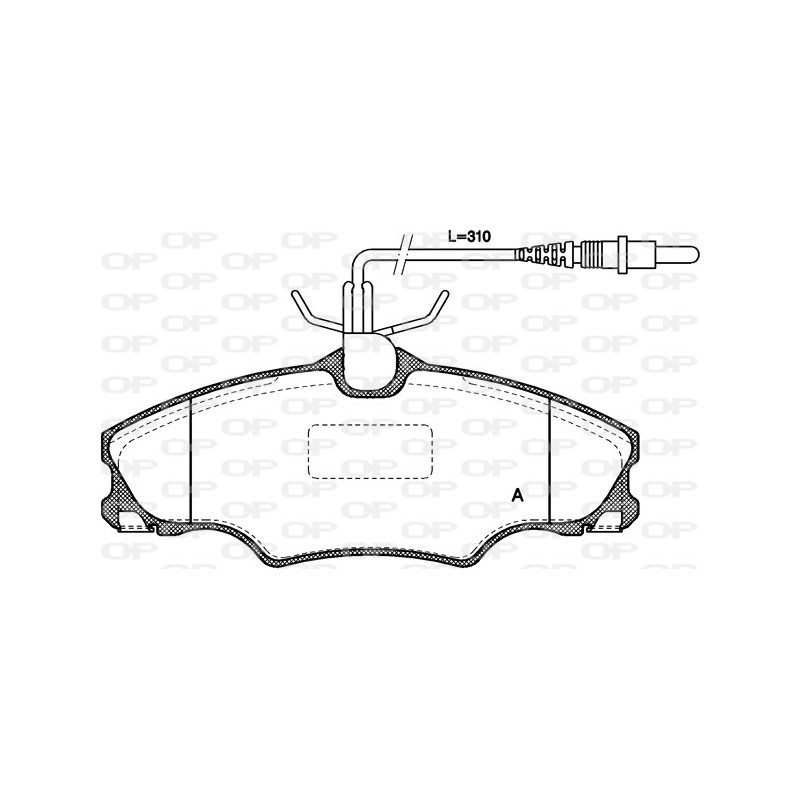 BRAKE PADS OPEN PARTS 1PCS 