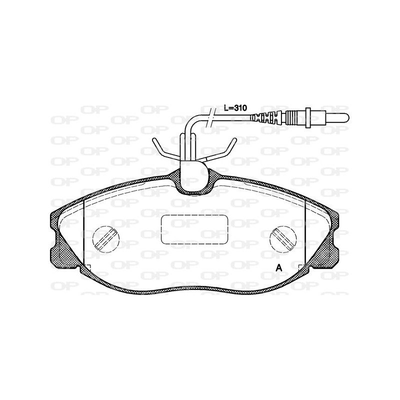 BRAKE PADS OPEN PARTS 1PCS 