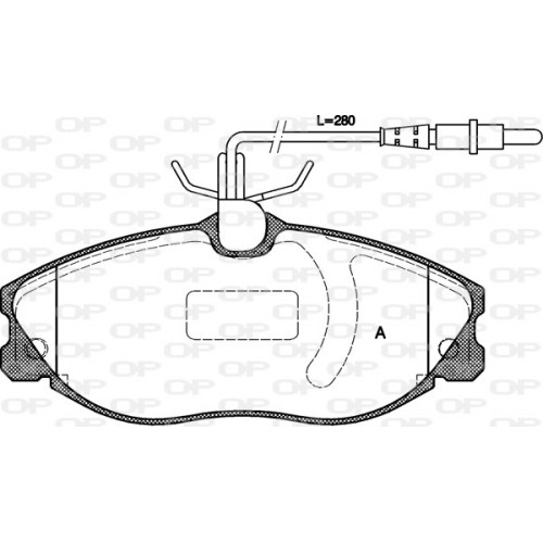 BRAKE PADS OPEN PARTS 1PCS ... 