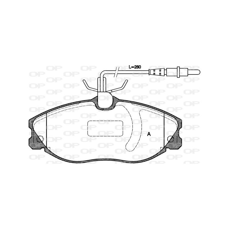 BRAKE PADS OPEN PARTS 1PCS ... 