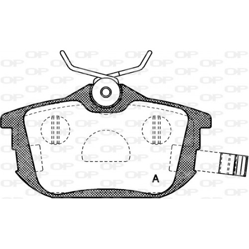 BRAKE PADS OPEN PARTS 1PCS 