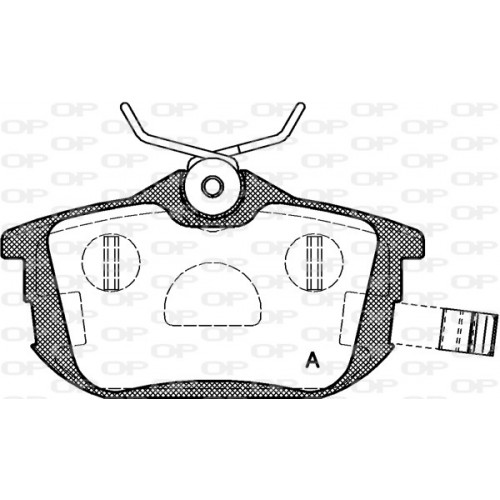 BRAKE PADS OPEN PARTS 1PCS 