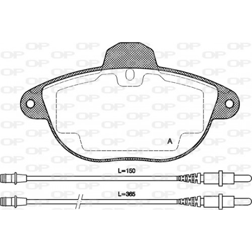 BRAKE PADS OPEN PARTS 1PCS *ESAURIM 