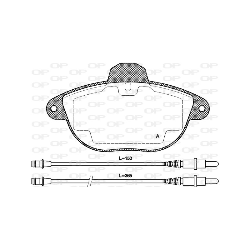 BRAKE PADS OPEN PARTS 1PCS *ESAURIM 