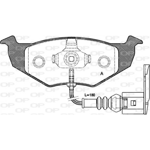 BRAKE PADS OPEN PARTS 1PCS 