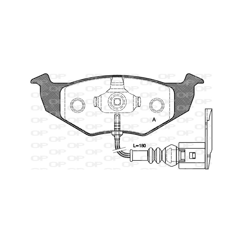 BRAKE PADS OPEN PARTS 1PCS 