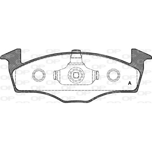 BRAKE PADS OPEN PARTS 1PCS 