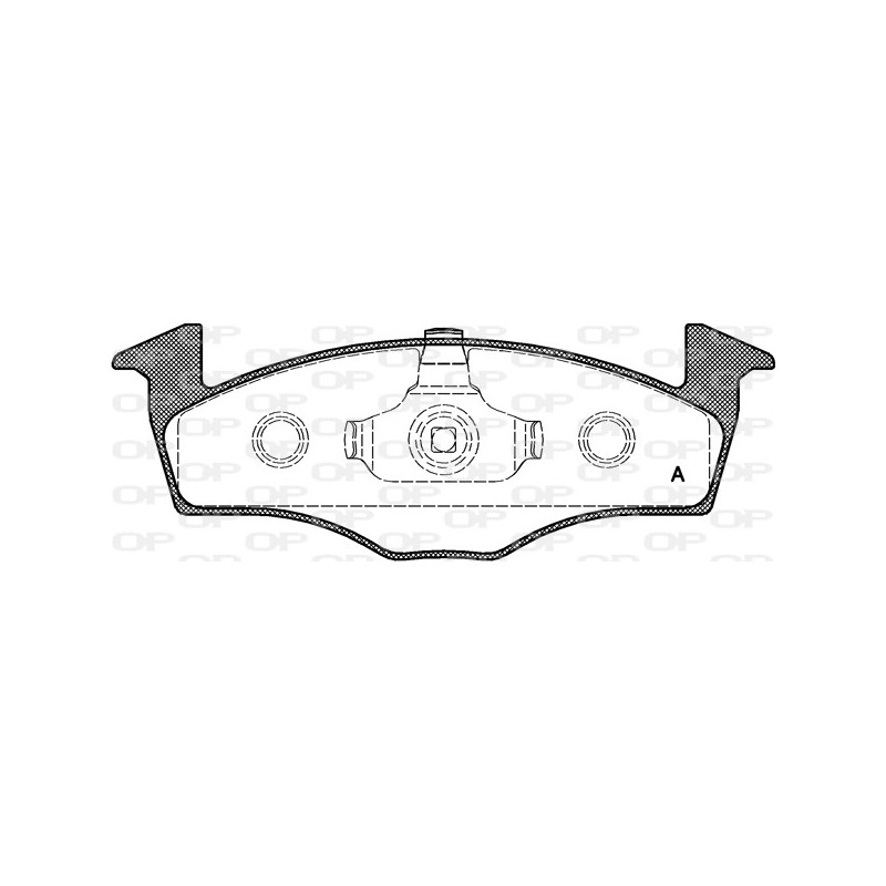 BRAKE PADS OPEN PARTS 1PCS 