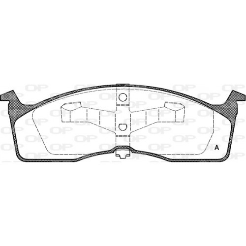 BRAKE PADS OPEN PARTS 1PCS 