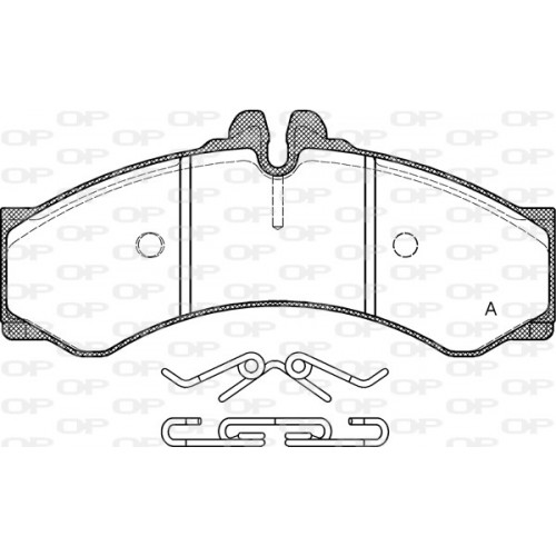 BRAKE PADS OPEN PARTS 1PCS 