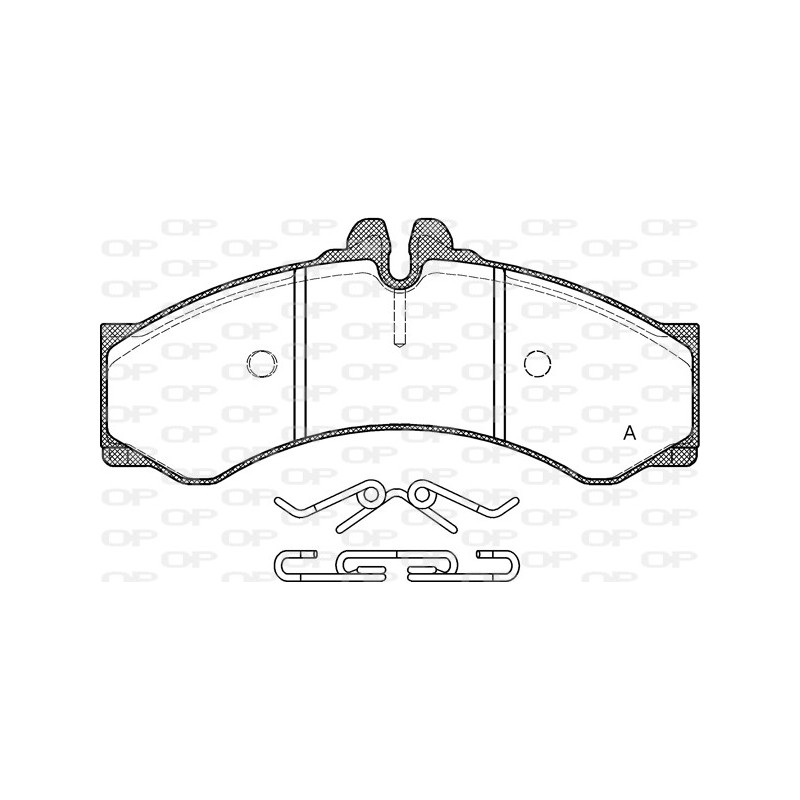 BRAKE PADS OPEN PARTS 1PCS 