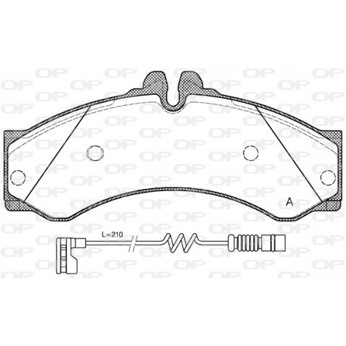 BRAKE PADS OPEN PARTS 1PCS 