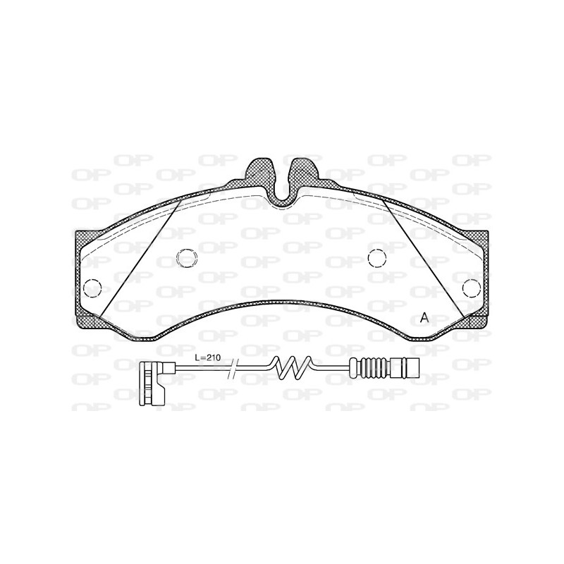 BRAKE PADS OPEN PARTS 1PCS 