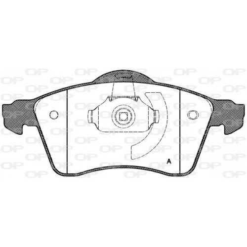 BRAKE PADS OPEN PARTS 1PCS 