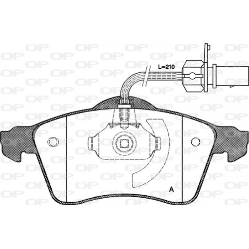 BRAKE PADS OPEN PARTS 1PCS 