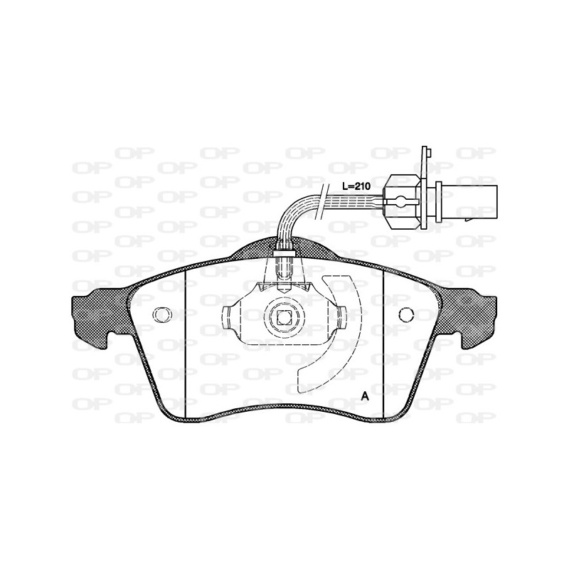 BRAKE PADS OPEN PARTS 1PCS 