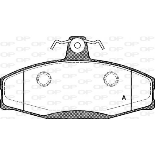 BRAKE PADS OPEN PARTS 1PCS 