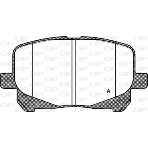 BRAKE PADS OPEN PARTS 1PCS *ESAURIM 