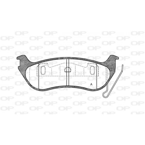 BRAKE PADS OPEN PARTS 1PCS 