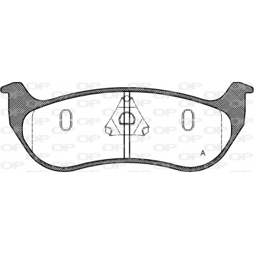 BRAKE PADS OPEN PARTS 1PCS *ESAURIM 