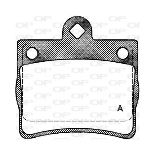 BRAKE PADS OPEN PARTS 1PCS 