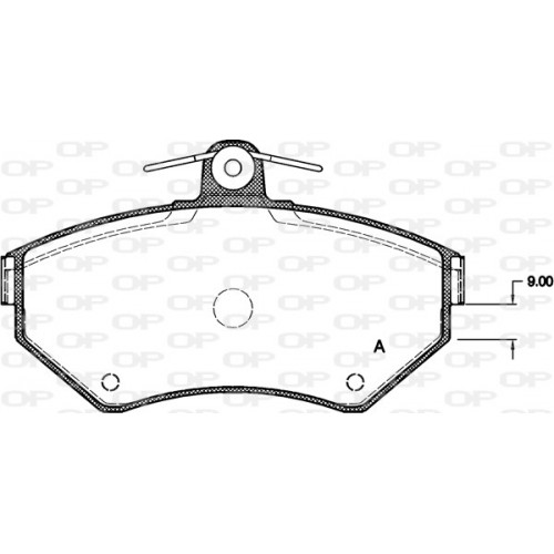 BRAKE PADS OPEN PARTS 1PCS 